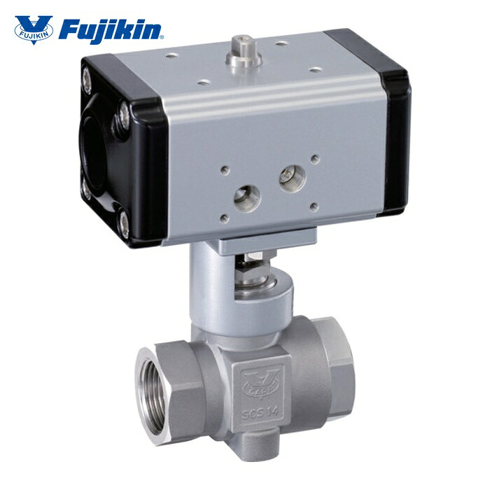 フジキン Fujikin AFMO-40R-14D-W ステンレス鋼製 空気式自動ボールバルブ 3.92MPa AFMO-40R 複動式W (1個)