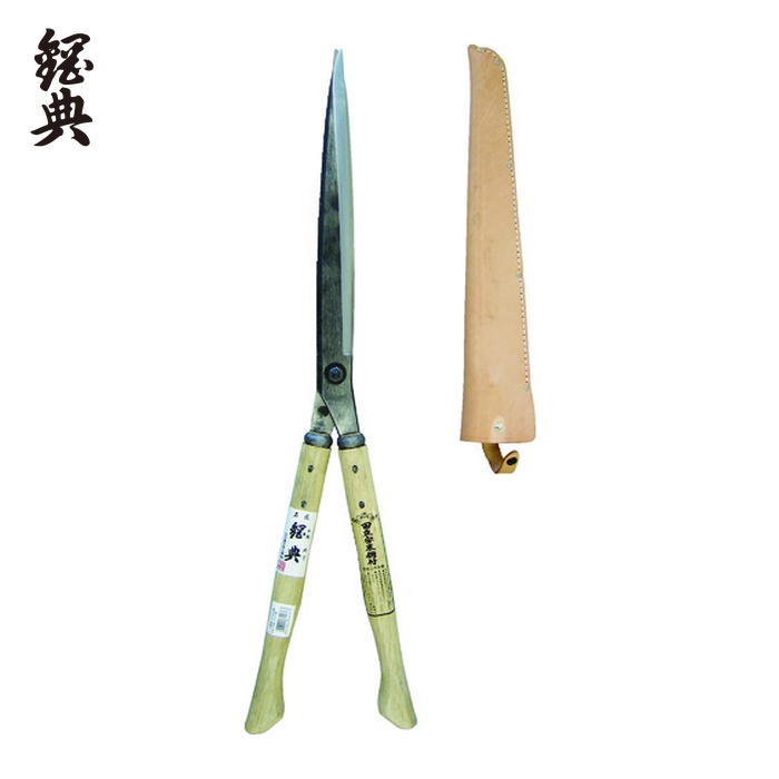 鋼典 刈込鋏 安来鋼付ネジ式トメ付 1尺樫 和釘打桂コブ柄 (1丁) A-71｜工具ランド　いたわり館