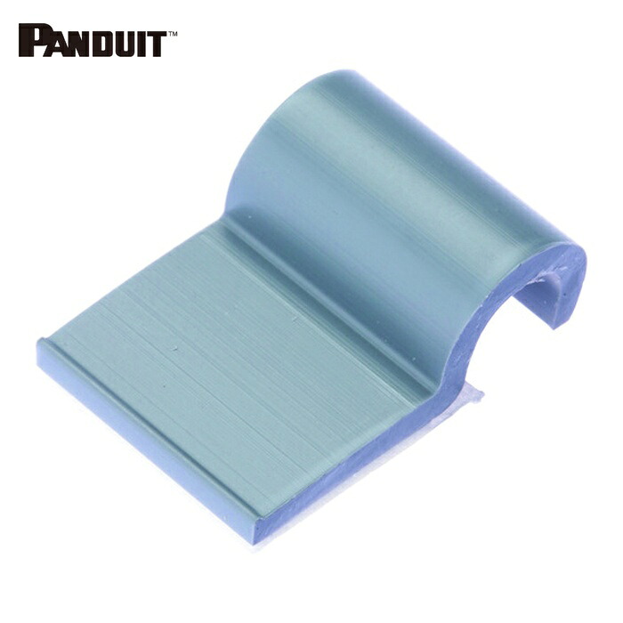 パンドウイット PANDUIT A1C50-A-C8 固定具コードクリップ ゴム系粘着テープ付き グレー(100個入) (1袋)