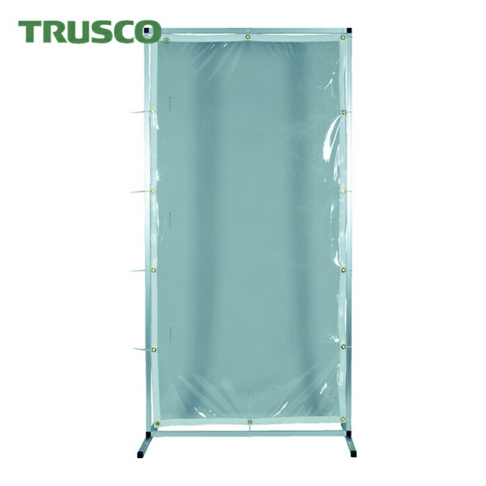 トラスコ TRUSCO アルミ製衝立 透明防炎タイプ W1000XH2000 (1台) AF-1020-TM