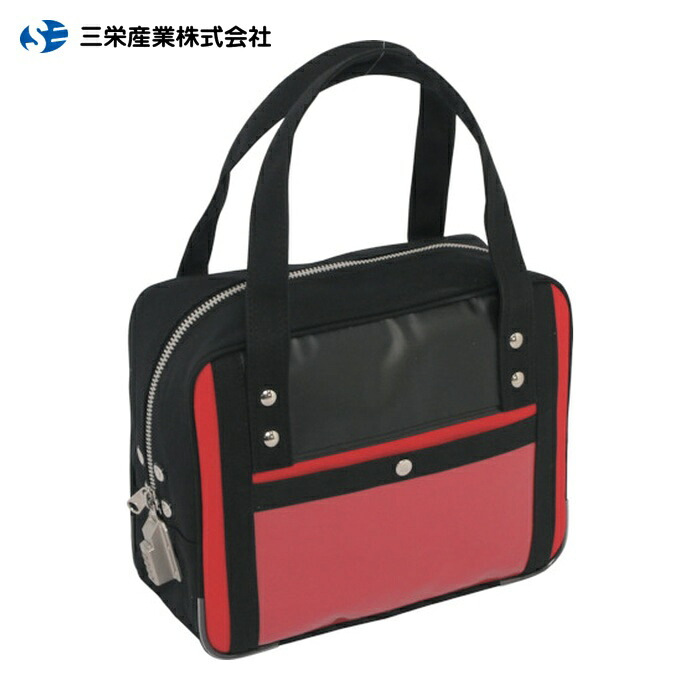 三栄産業 SANEI 帆布メール用ボストン(SS)SED-1錠付 赤 (1個) BTSS-SED-02