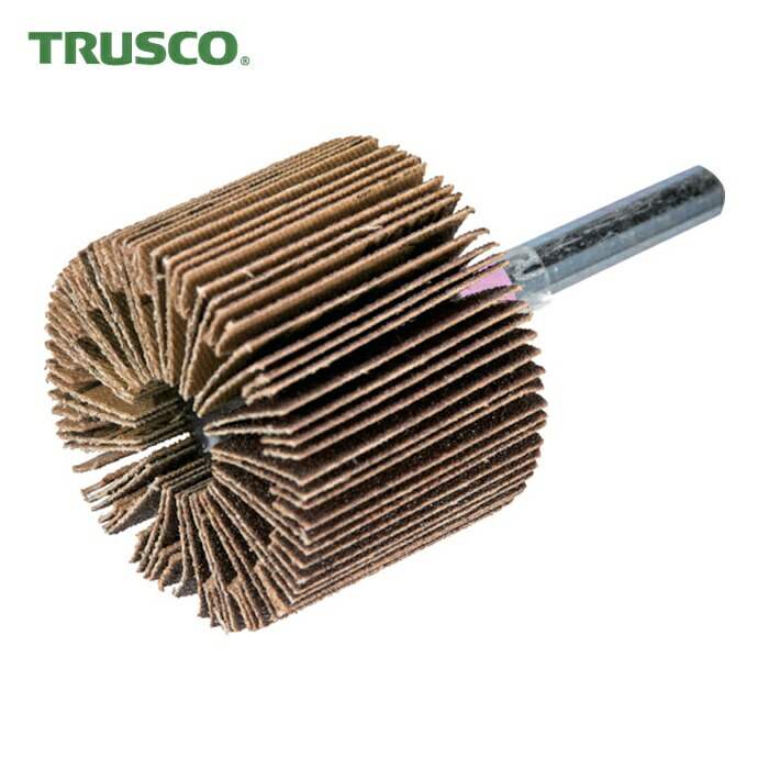 トラスコ TRUSCO ベベルフラップホイール 外径60X厚40X軸6 (5個入) (1箱) CP64 (40)