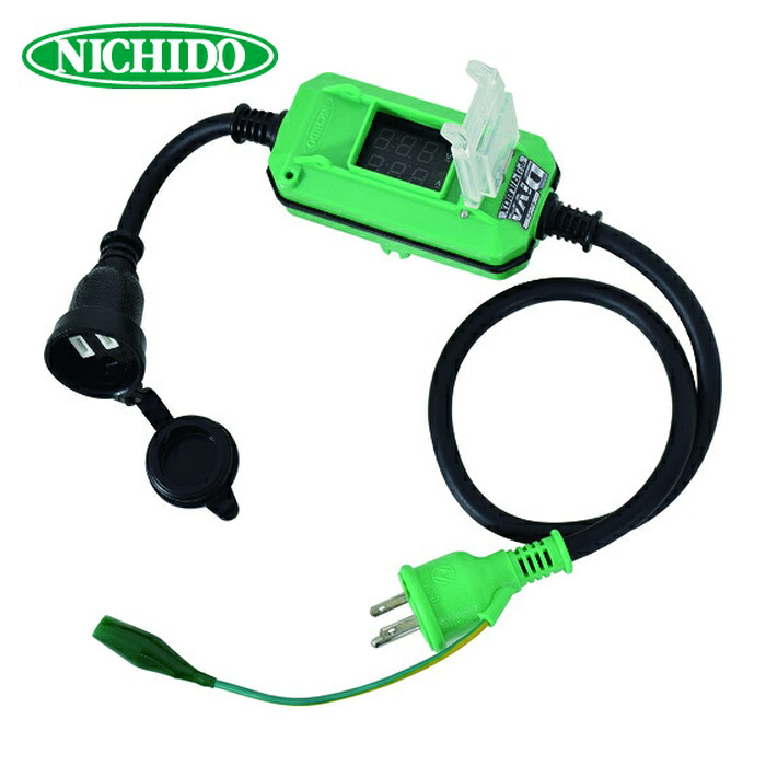 日動工業 NICHIDO DMB-E011W 電工ドラム デジタルドラム ボックスタイプ 電圧電流メーター付 アース付 0.9m (1本) 10,473円