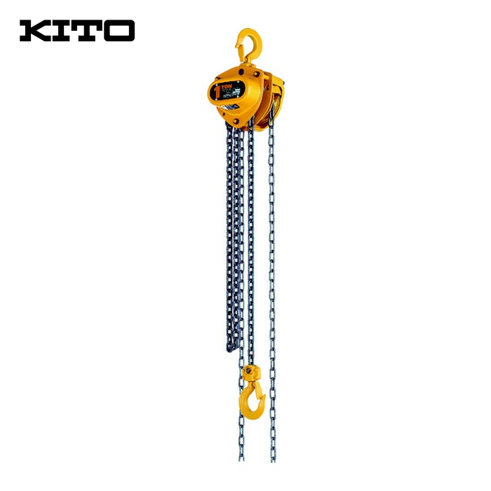 キトー CB010 チェーンブロック キトーマイティM3形 定格荷重1t 標準揚程2.5m (1台)|工具ランド いたわり館