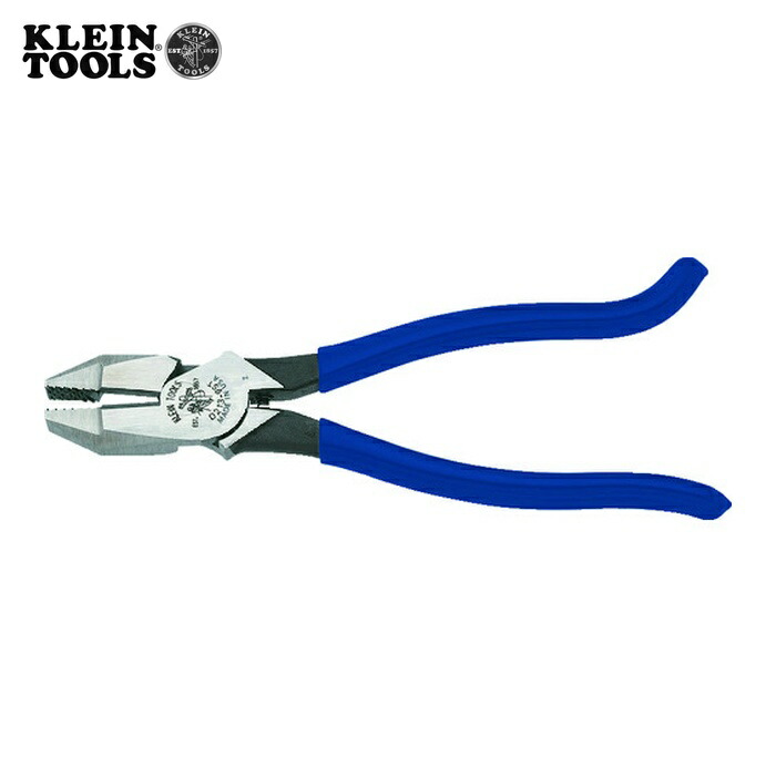 KLEIN TOOLS D213-9ST プライヤー 鉄筋工事用 240mm 偏芯デザイン (1丁)