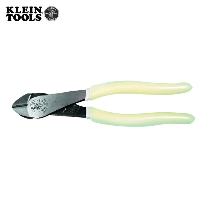 KLEIN TOOLS D248-8-GLW はさみ 偏芯手あい 一角先端 200粍 蓄光手あい (1丁)