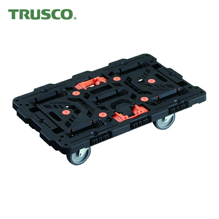 トラスコ TRUSCO 連結式樹脂製平台車 ビートル 700X450 自在5輪 とめたろう付 (1台) BT700J5-E100T
