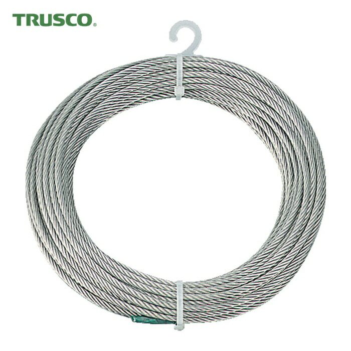 トラスコ TRUSCO ステンレスワイヤロープ Φ4.0mmX20m (1巻) CWS-4S20