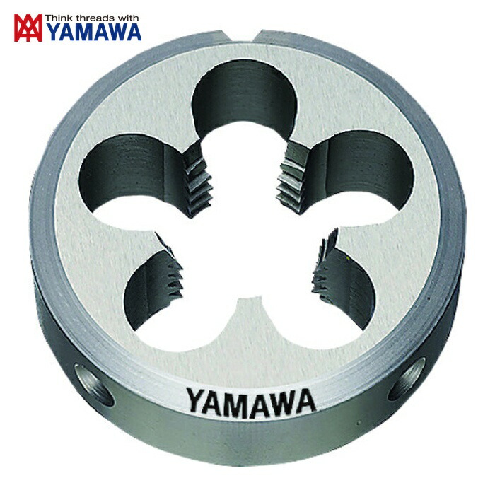 ヤマワ 弥満和 D-LH-M24X1-50 ソリッドダイス 左ねじ用 D LH M24X1 50径 (1個) 電動・エア工具用アクセサリー-花・ガーデン・DIY