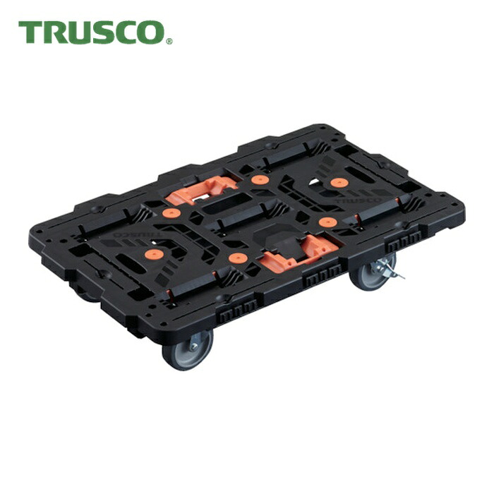 トラスコ TRUSCO 繋ぎ合わせる式脂製平台車 ビートル 700X450 自在5輪 内2輪ストッパー付 とめたろう付 (1台) BT700J5S2-E100T