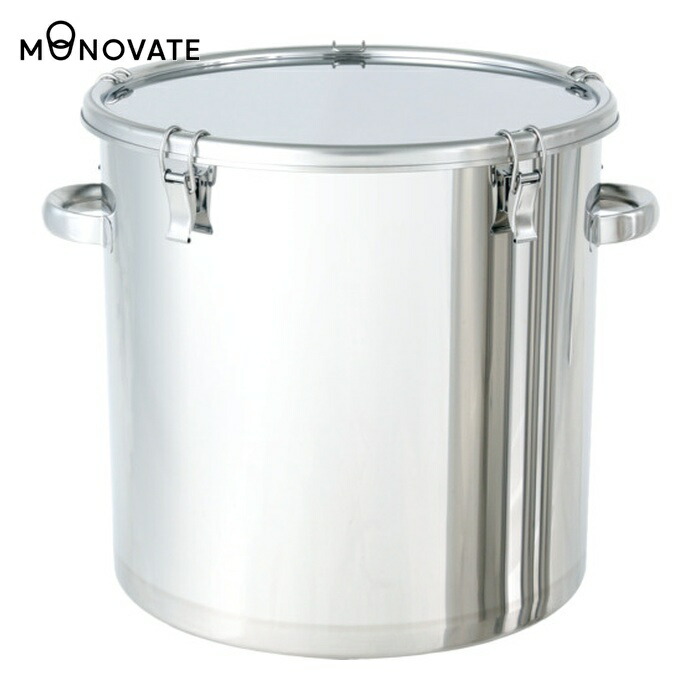 MONOVATE ステンレスタンク キャッチクリップ式密閉タンク(フタ付) 80L (1個) CTH-47