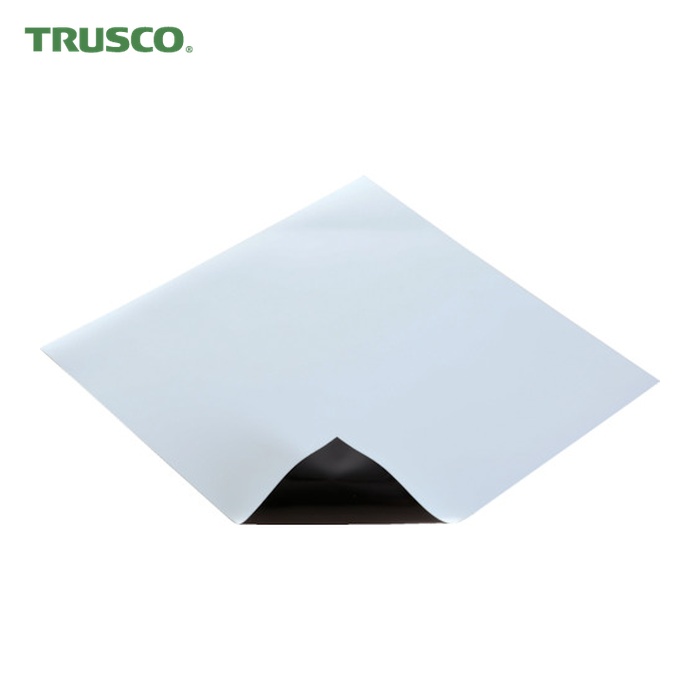 トラスコ TRUSCO 異方性カラーマグネットロール のりなし t0.9mmX100mmX10m ホワイト (1巻) CMS-10010M09W