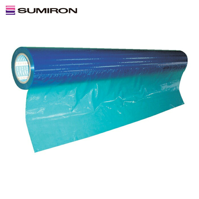 スミロン 表面保護フィルムPE2本入 ブルー 1250mm×100m (1Cs) E-212BS-1250