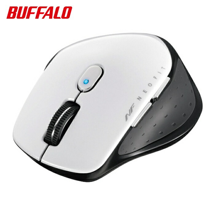 バッファロー 無線 BlueLED 5ボタン NEOFITマウス Sサイズ ホワイト (1個) BSMBW510SWH