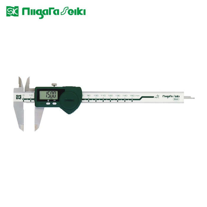 SK 新潟精機 D-150IP67M デジタルSラインキャリパ IP67(防水防塵) 摺動面ラップ仕上げ 150mm (1台)｜工具ランド　いたわり館 14,819円
