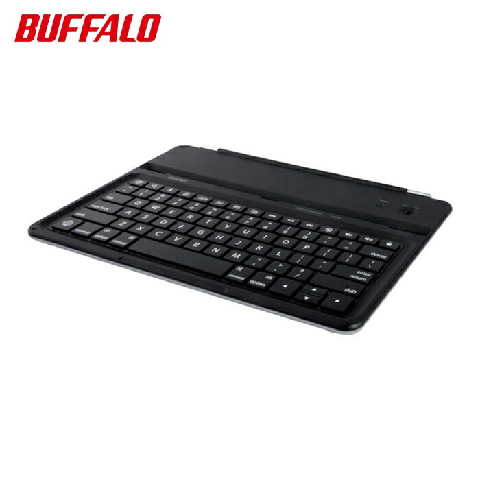 バッファロー iPad Air用 Bluetooth3.0対応 キーボード ケース一体型 ブラック (1個) BSKBB25BK