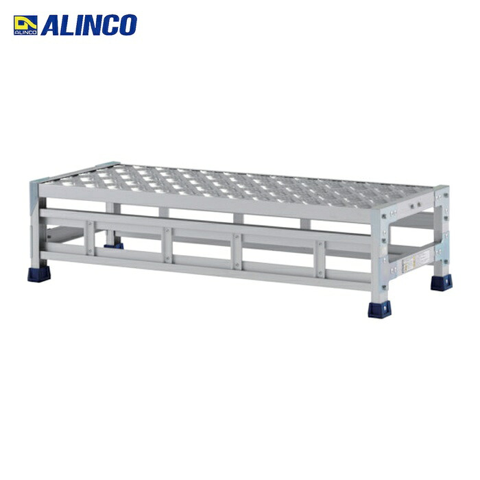 アルインコ ALINCO 作業台(天板縞板タイプ)1段天板寸法1000×400mm高0.25m (1台) CSBC121S