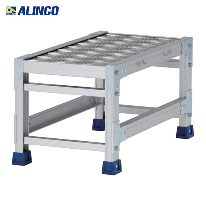 アルインコ ALINCO 作業台(天板縞板タイプ)1段 天板寸法300×600mm 高0.3m (1台) CSBC133WS|工具ランド いたわり館