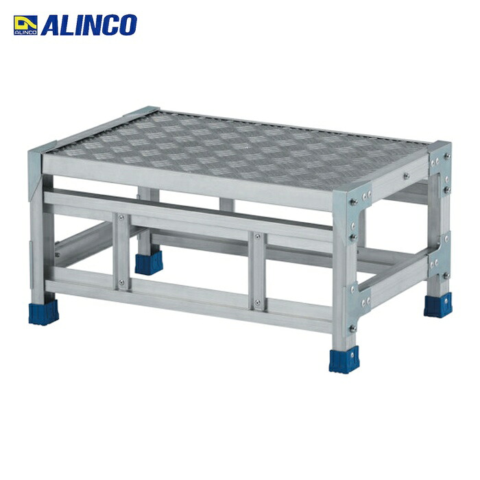 アルインコ ALINCO 進め方台(天板縞板印字機)1段 天板大きさ600×400粍 高0.3m (1台) CSBC136S