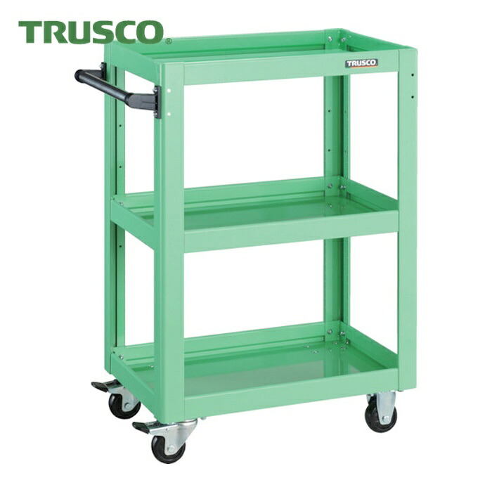 トラスコ TRUSCO ツールワゴン ドルフィン 600X400 ヤンググリーン (1台) DLWS-963-YG｜工具ランド　いたわり館 19,403円