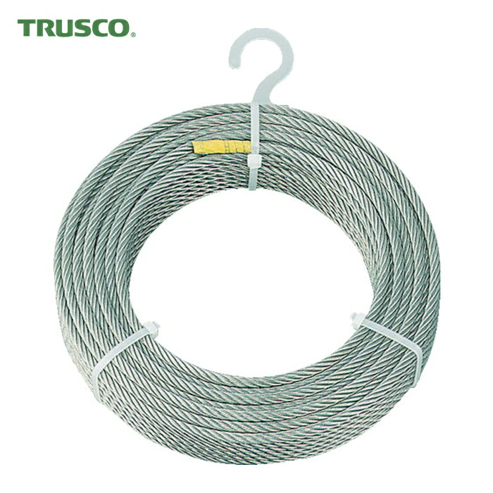 トラスコ TRUSCO ステンレスワイヤロープ Φ4.0mmX50m (1巻) CWS-4S50｜工具ランド　いたわり館