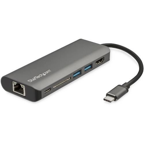 StarTech DKT30CSDHPD3 USBマルチハブ/USB-C/4K30Hz HDMI/60W PD/3x USB/LAN/SD (1箱)