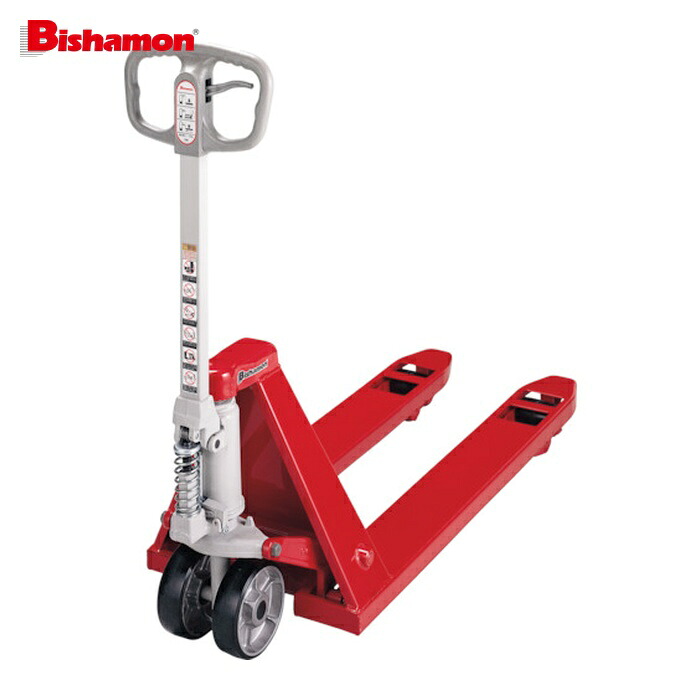Bishamon BM15M ハンドパレットトラック 標準式 均等荷重1500kg フォーク長さ1070×幅153×間隔214mm (1台)|工具ランド いたわり館