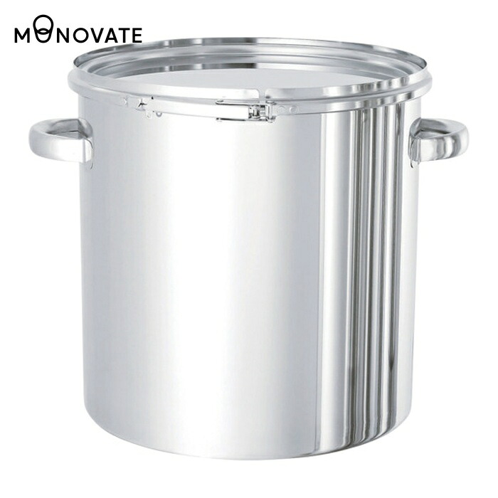 MONOVATE ステンレスタンク ストレートレバーバンド式密閉タンク(フタ付) 36L (1個) CTL-36