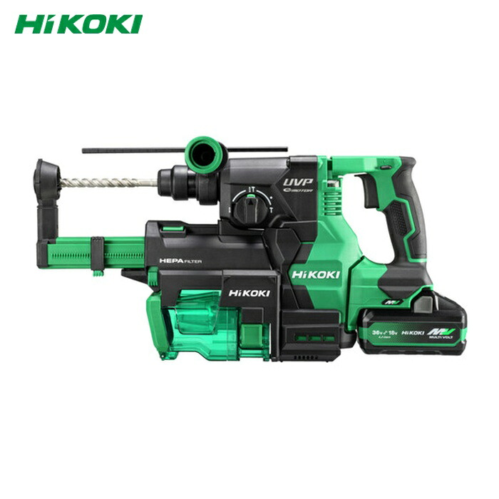 HiKOKI ハイコーキ DH3628DB(2WPZ) ロータリハンマドリル 36V SDSプラスシャンク 集じん取り合わせ積み上げる 新マルチ雄捩子書き割り品(高静電容量4.0Ah) (1台)