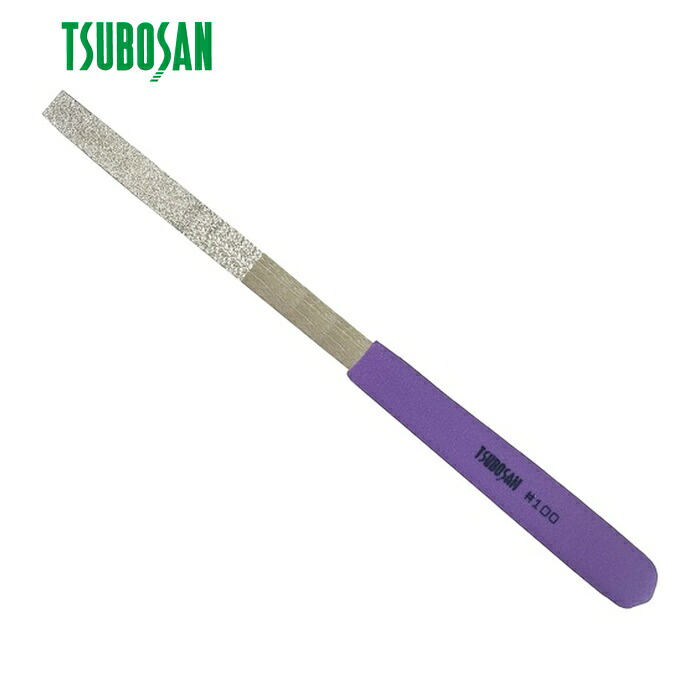ツボサン TSUBOSAN DKHI0500 ダイヤモンドヤスリ K-5 平 #100-80L (1本)