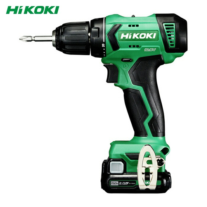 HiKOKI ハイコーキ DS12DA-2BS 10.8Vコードレスドライバドリル 2.0Ah (1台)