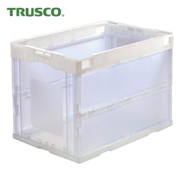 トラスコ TRUSCO (まとめ買い)オリコン 折りたたみ入れもの60L 澄み切った 10個 (1S) CRS60N-TM-10P