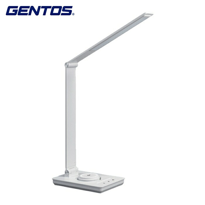 ジェントス GENTOS デスクライト 調光・調色 ワイヤレス給電付き 1000lm ホワイト (1台) DK-R116WH 6,127円