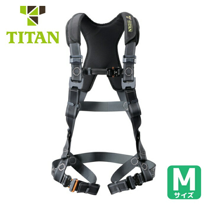 引き分けタン TITAN フルハーネス EASY Harness CROSS (1本) CRH-10C-M (BK)