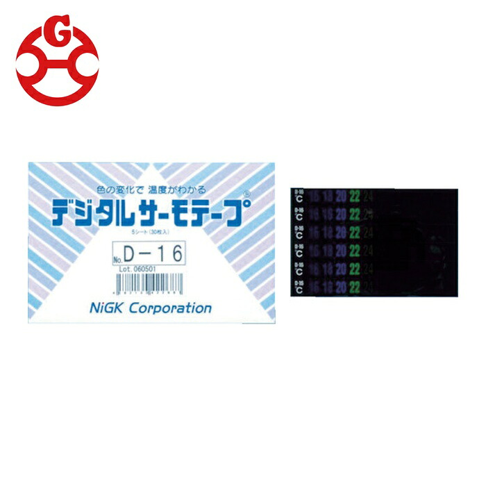 日油技研工業 D-50 デジタルサーモテープ 可逆性 (1Cs)
