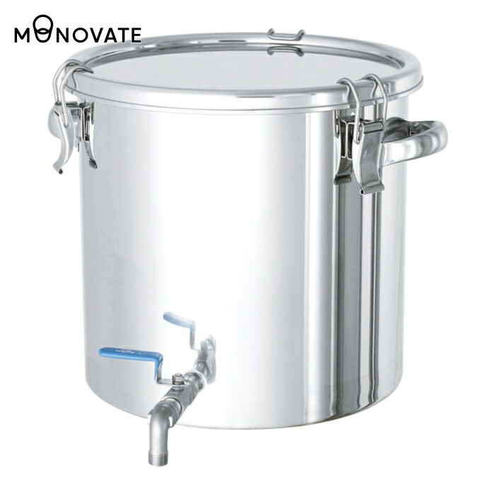 MONOVATE ステンレスタンク ストレート密閉タンク(ボールバルブ付) 15L (1個) CTHV-27｜工具ランド　いたわり館