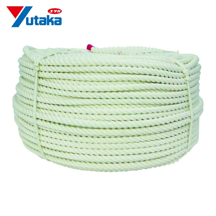 ユタカメイク 綿ロープ巻物 12Φ×200m (1巻) C12-200