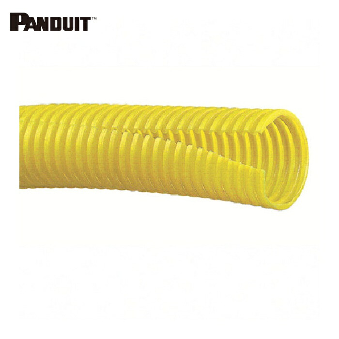 パンドウイット PANDUIT CLT188F-X4 コルゲートチューブ ポリエチレン 細長い切口付き添い人 黄 口径47.8粍 3.04m (1巻)