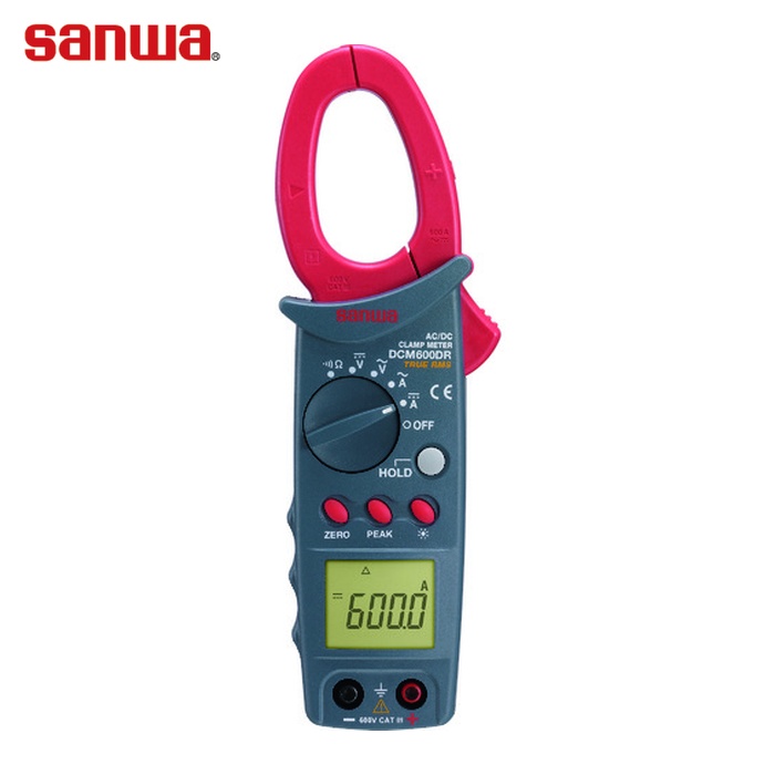 三和灯し火表示計器 SANWA DCM600DR 真の効き目値相応うDC/AC両用デジタルクランプメータ (1台)