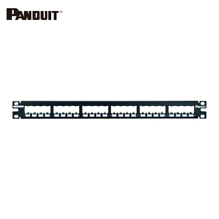 パンドウイット PANDUIT CP24BLY 遮蔽物相応うモジュラーパッチパネル枠 引っ切り無い手合い 24界面 (1個)