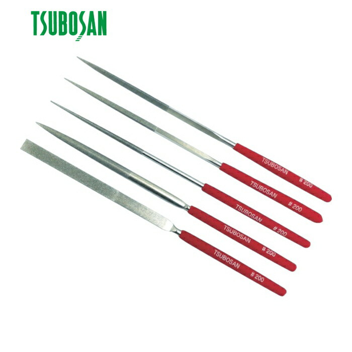 ツボサン TSUBOSAN DSST0520 ダイヤモンドヤスリ S-5 5種類セット #200-70L (1S)|工具ランド いたわり館