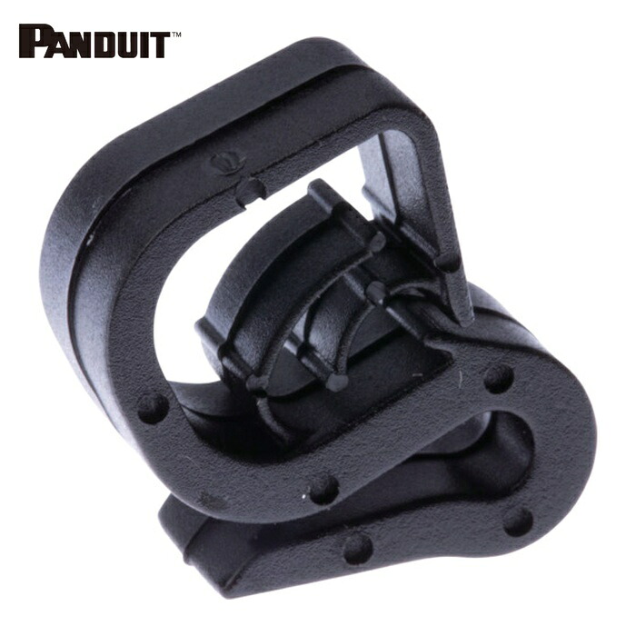 パンドウイット PANDUIT HCME06A12-M130 固定具 エッジクリップ 黒 HCME06A12-M130 (1袋)｜工具ランド　いたわり館