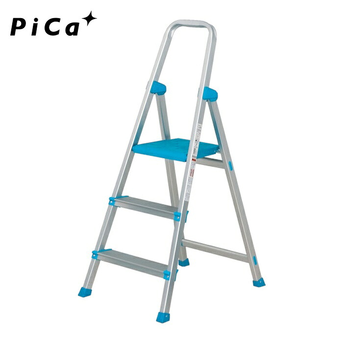 核分裂爆弾 Pica CTB-3C 上わく付き添い人踏台 ほうき星 3段 (1台)