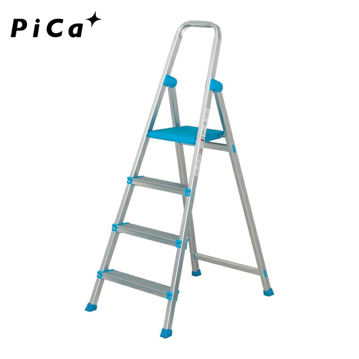 核分裂爆弾 Pica CTB-4C 上わく付き添い人踏台 ほうき星 4段 (1台)