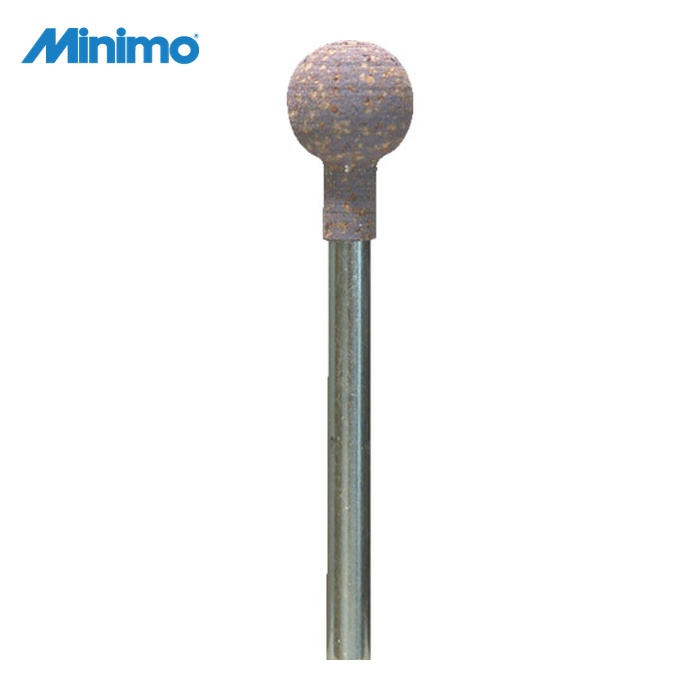 ミニター Minimo DB2125 研削用ゴム砥石 WA ミディアム#320 φ8 (10本入) (1袋)
