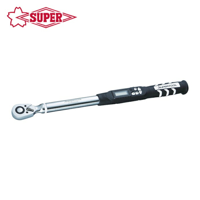 スーパーツール DTRH3085 デジタルトルクレンチ(ケーブル式) 差込角9.5mm トルク測定範囲:17~85N・m (1丁)