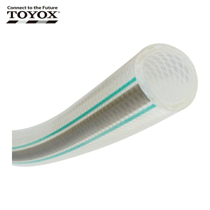 トヨックス FF-12-10 耐薬品・食品用フッ素ホース トヨフッソホース 内径12mm×外径18mm 長さ10m FF-12-10 (1巻)