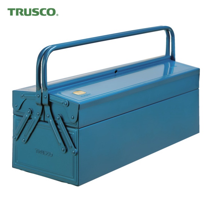 トラスコ TRUSCO 2段式工具箱 600X220X305 ブルー (1個) GL-600-B