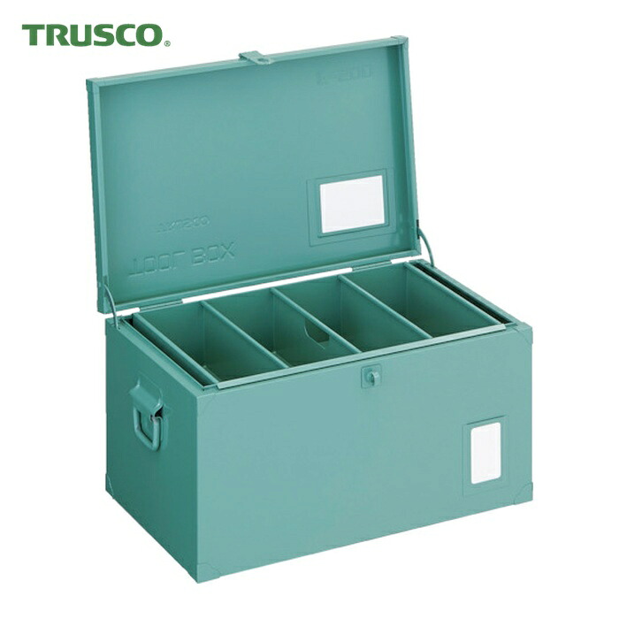トラスコ TRUSCO 中型車載用物の具箱 中皿付 700X330X280 (1台) F-700 工具収納用品-DIY・工具