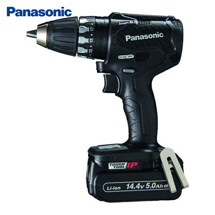 パナソニック Panasonic EZ74A3LJ2F-B デュアル 14.4V5.0Ah 充電式ドリルドライバー 黒 (1台)